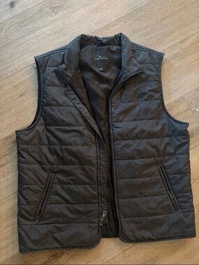 Marc Anthony Quilted Puffer Vest - Charcoal Gray